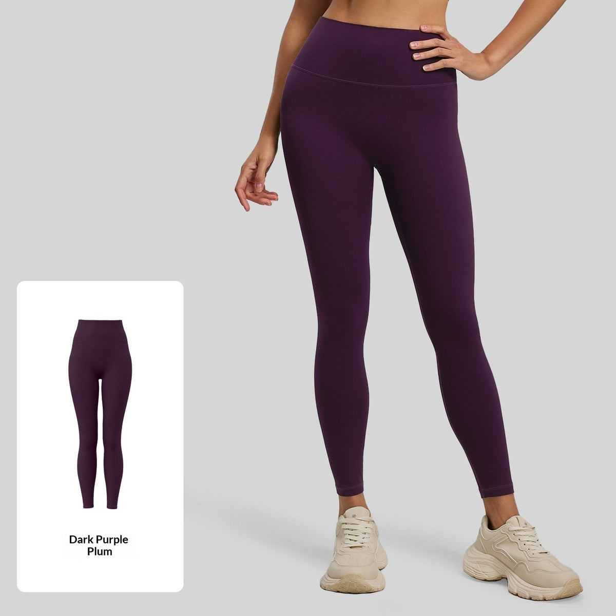 New Double-sided Bare-feel Yoga Pantsno Awkwardness