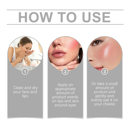 Collagen Makeup Stick Moisturizes Natural Multicolor Blush Stick