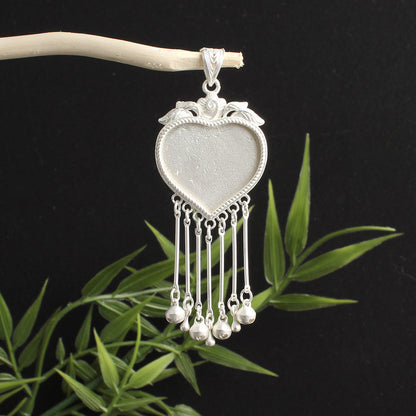 Butterfly Pendant Inlaid With A Bell