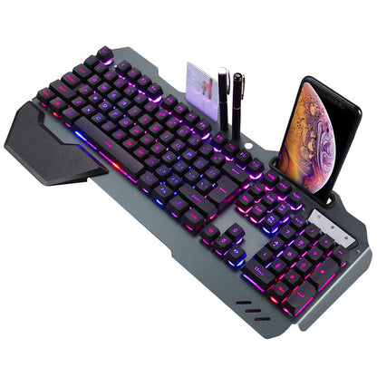 Ergonomic RGB Wired Gaming Keyboard