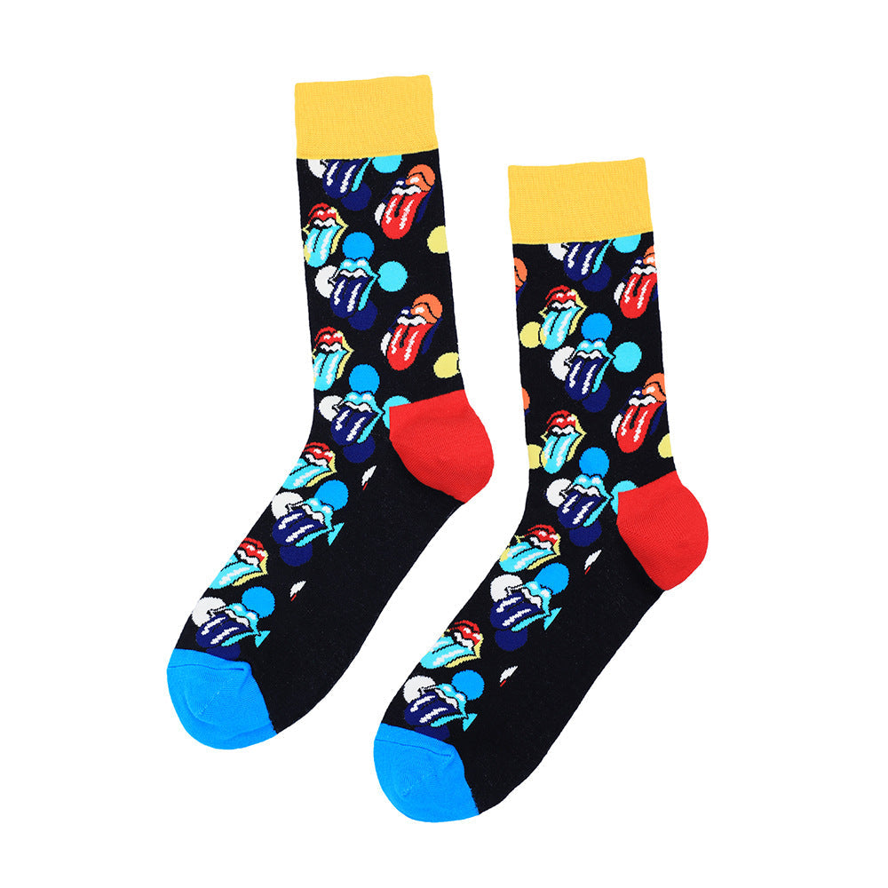 Funny men and women tide socks