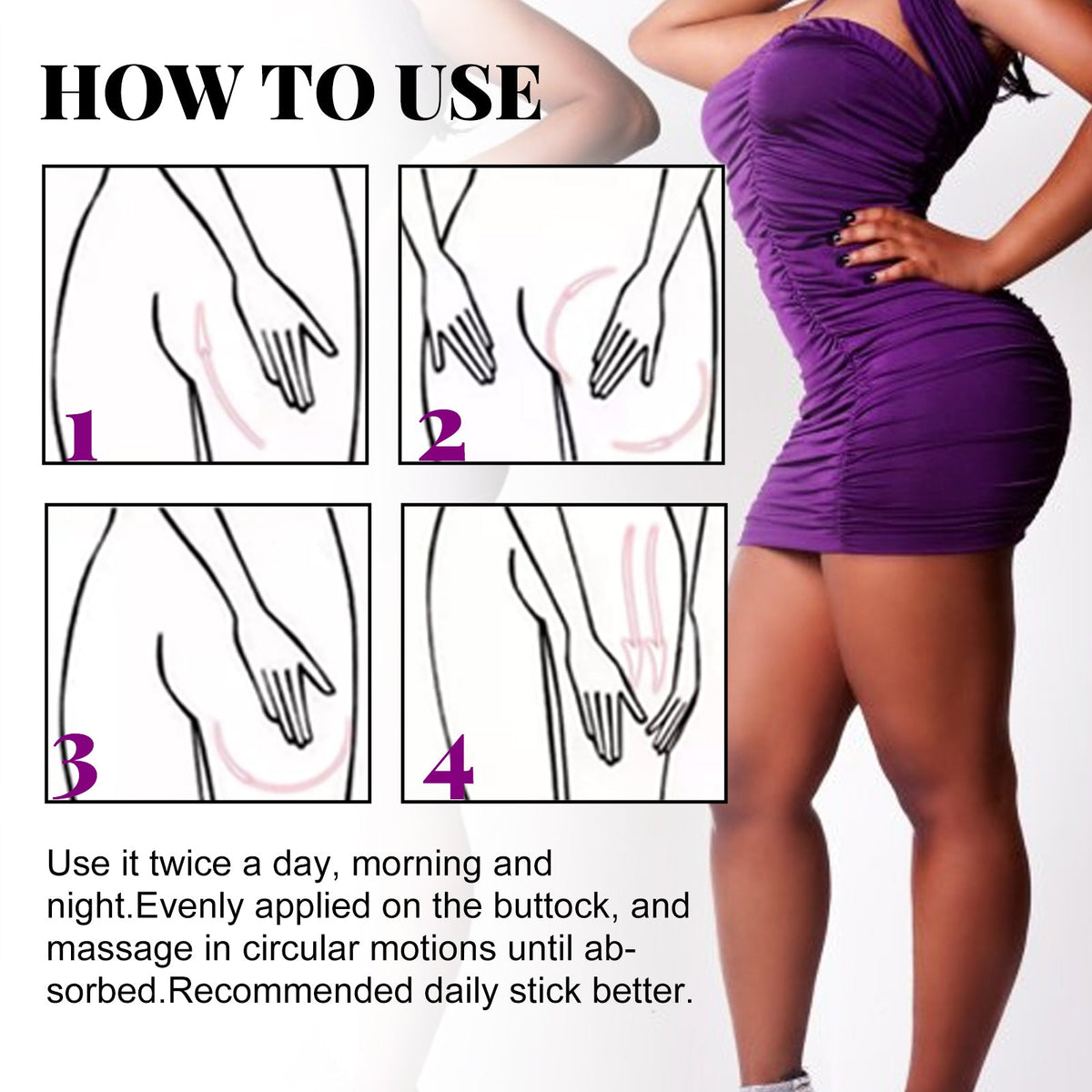 Butt Lift Essential Oil, Firming Butt Lift Body Shaping Massage Essential Oil