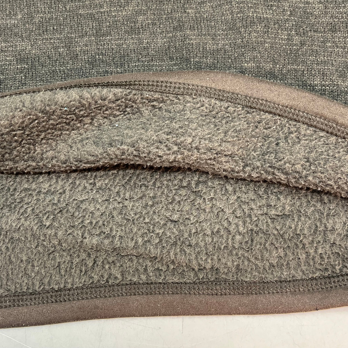 PATAGONIA Quarter Zip w/ Pocket 100% Polyester Jacket Men's Sz XL Brown (Used)