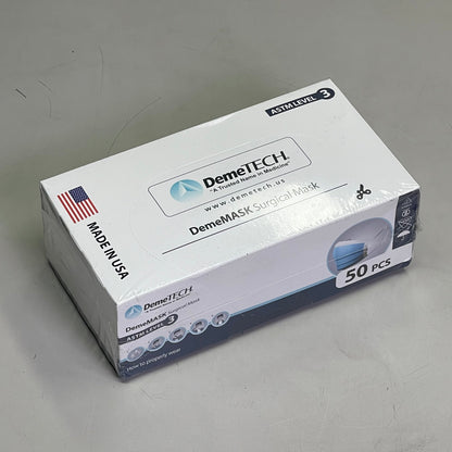 DEMETECH (50 PACK) DemeMASK Surgical Mask ASTM Level 3 Protective DT-MSK-003