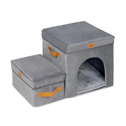 Foldable Pet Storage Stairs Dog Steps Ladder
