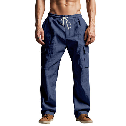 Breathable Multi-pocket Straight-leg Work Pants