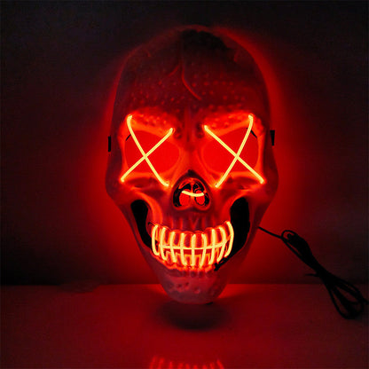 Halloween Skull Glowing Mask Bar Night Horror