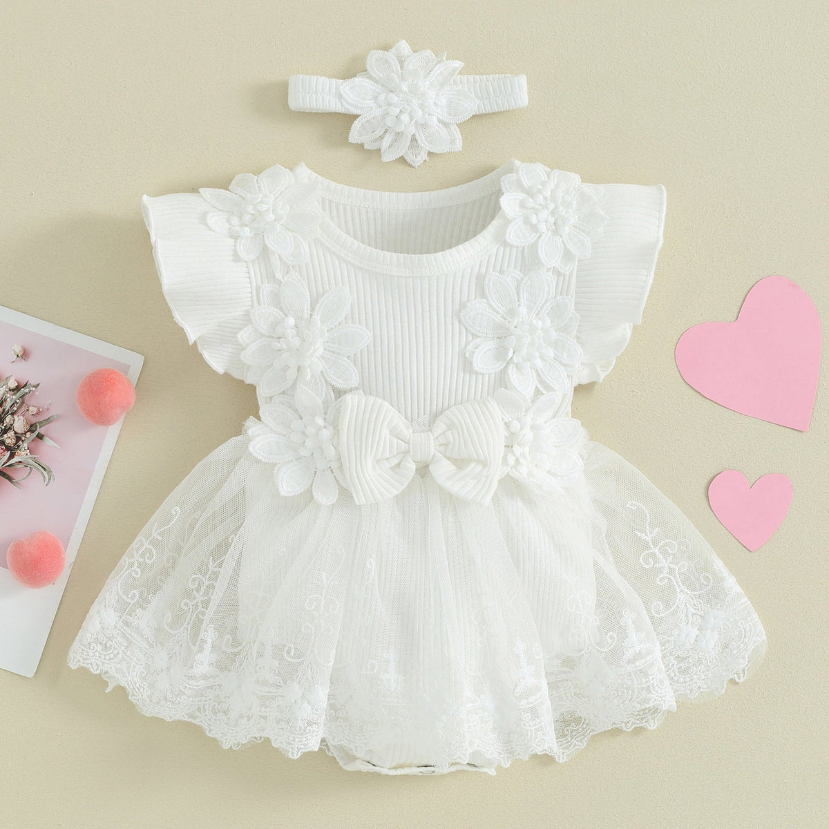 New Floral Onesie For Baby And Toddler Girls