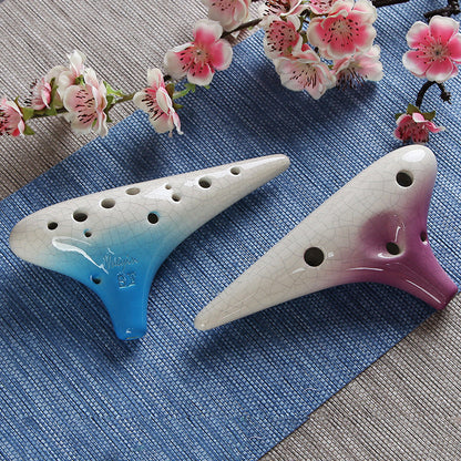 12-hole treble F-gradient ocarina