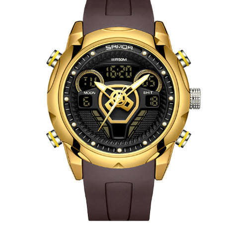 Mens Watch Fashionable Luminous Waterproof Alarm Clock Electronic