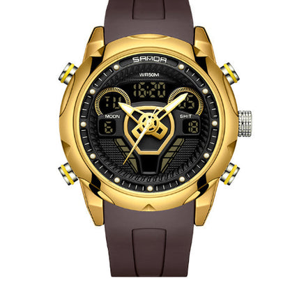 Mens Watch Fashionable Luminous Waterproof Alarm Clock Electronic