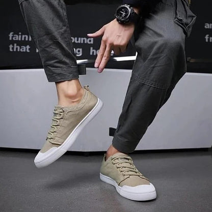 Korean men's canvas shoes