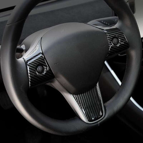 Tesla Model 3 Steering Wheel Decoration 3 Pcs Set