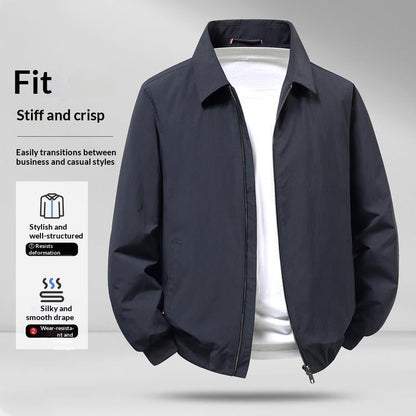 Men's Lapel Jacket Spring Autumn Outerwear