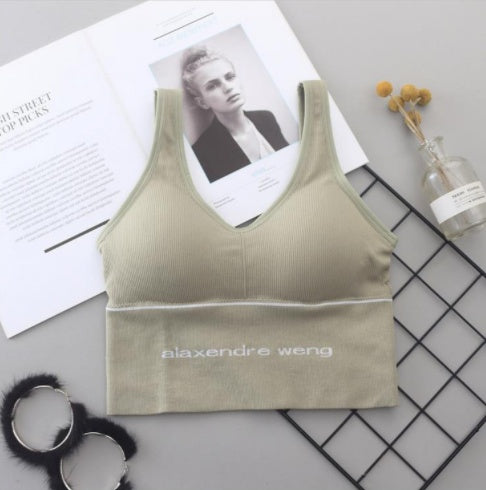 Women vest sports bra yoga mountain climbing