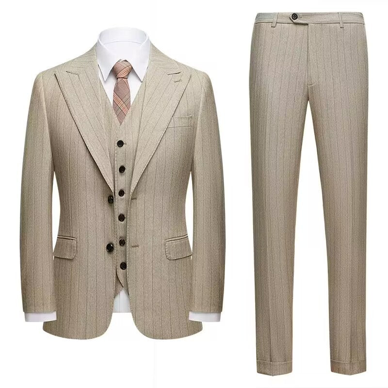 Groom Slim-fitting Suit Three-piece Suit For Men