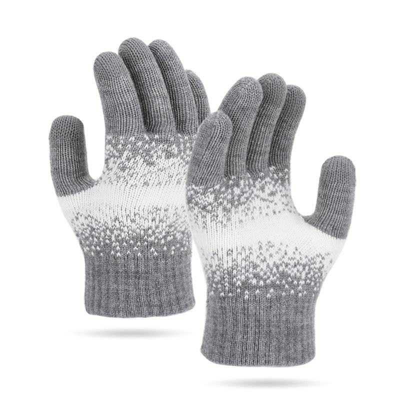 Autumn And Winter New Gloves Women's Knitted Wool