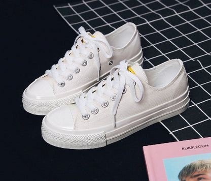 Color-changing canvas shoes