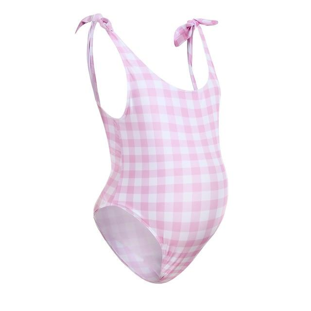 Digital printed maternity swimsuit