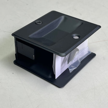 ORCA HARDWARE (2-PACK) Pocket Door Passage Lock Rectangular Black TH-SQPK-S-BL
