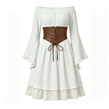 Halloween Costume Binding Corset Medieval Dress