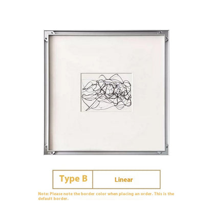 Modern Simple Black And White Line Decorative Painting