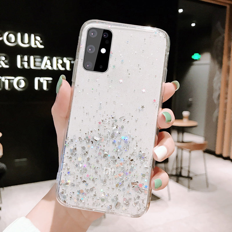 Samsung mobile phone case with gradual pink star