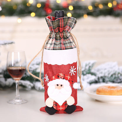 Christmas Wine Bottle Socks Decor