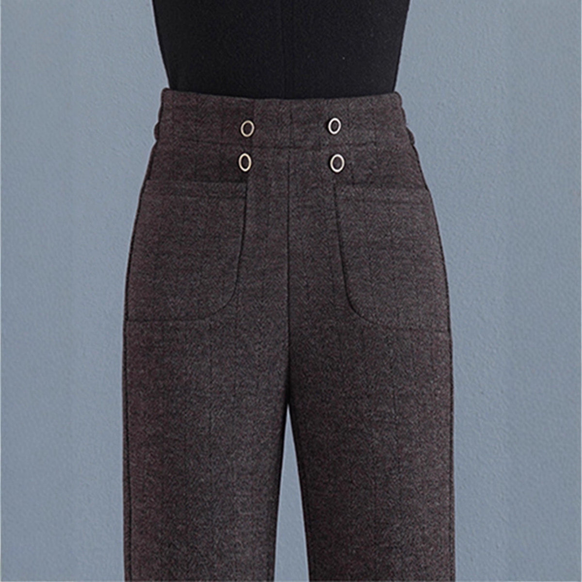 Womens Fallwinter Fleece-lined Slimming Bootcut Pants New Style