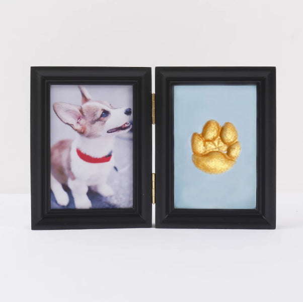 Frame Cat Palm Print Solid Wood Photo Commemorative Table