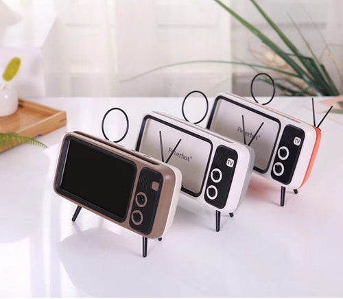 Retro TV mini portable audio