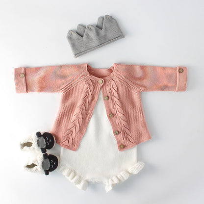 Baby knitted coat