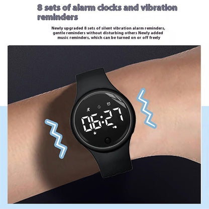 Electronic Watch Male Junior High School Student Female Silent Vibration Alarm Clock