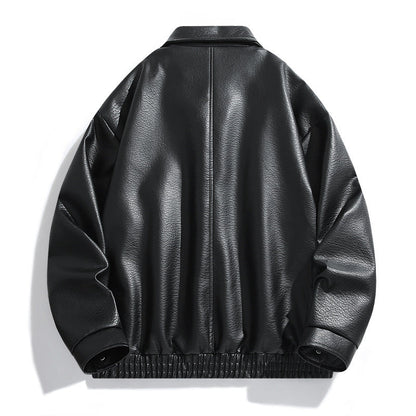American-style Vintage Leather Jacket For Men