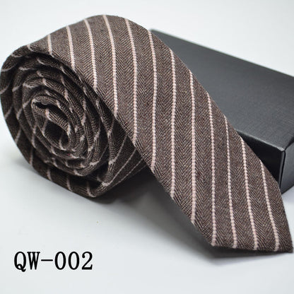 Men's Super Narrow Wool-like Elegant Tie