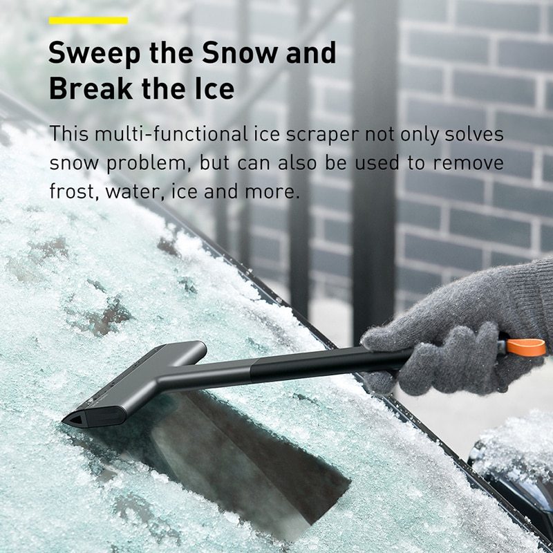 Multifunctional Car Glass Snow Scraper Deicing Tool