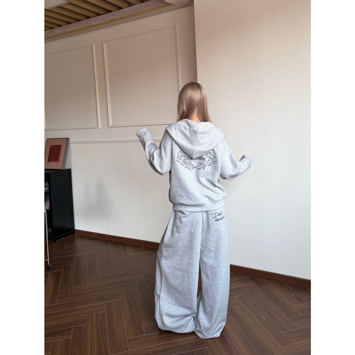 Women's Loose-fitting Wide-leg Pants Set