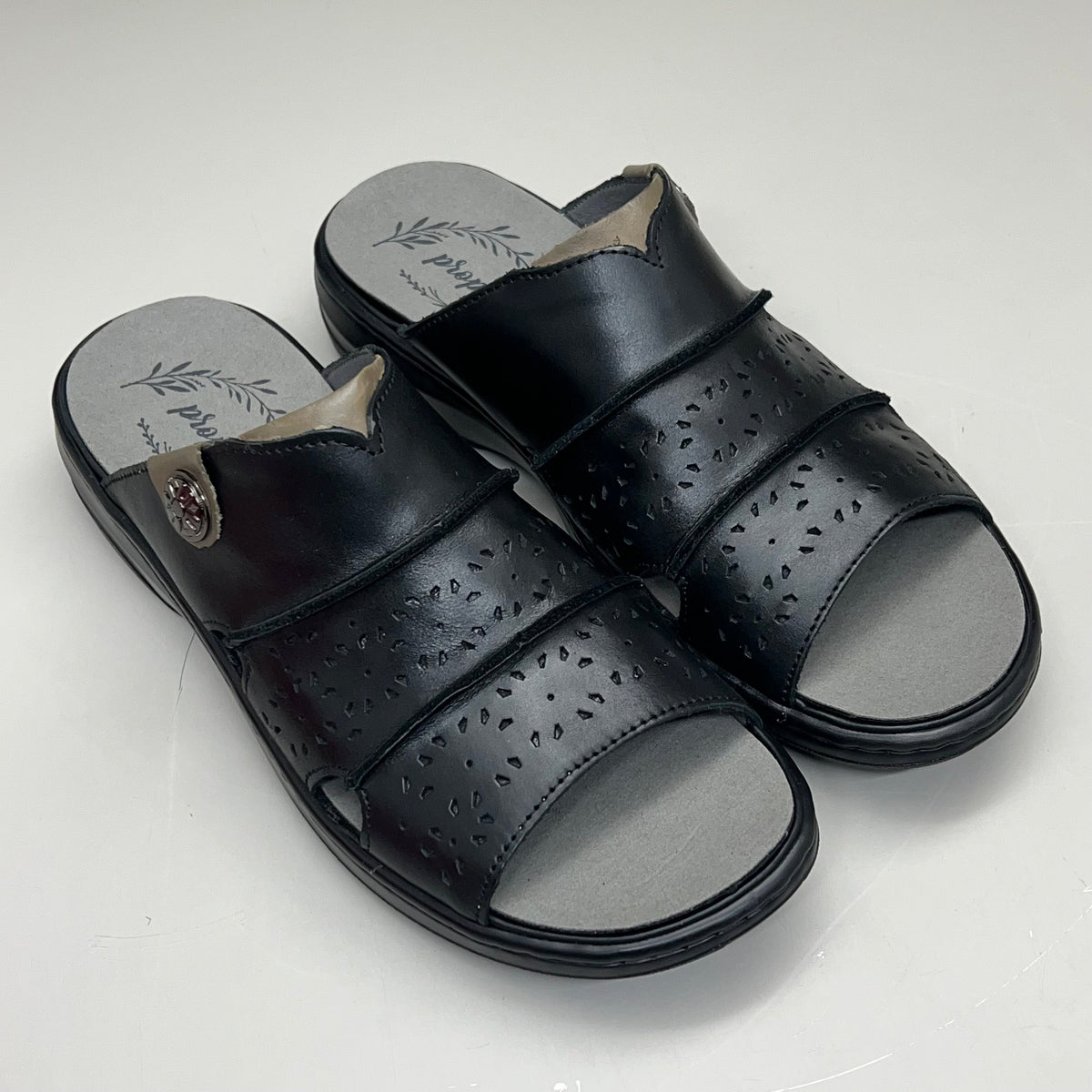 PROPET Gertie Supportive Sandal Orthotic Women's Sz 10.5 X(2E) Black WSO041L