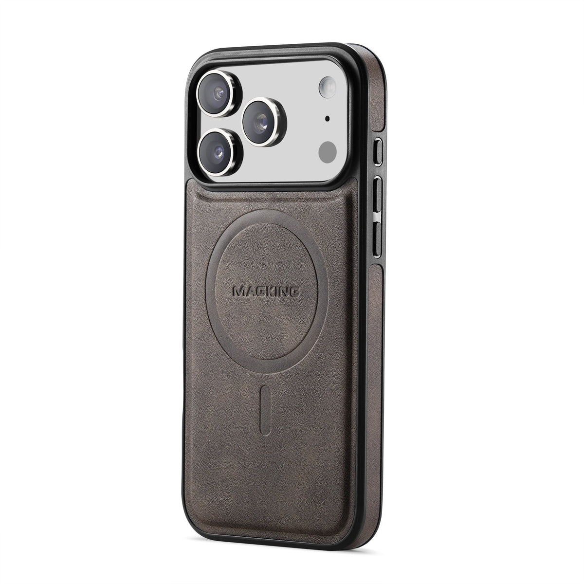 Magnetic Wireless Charging Phone Case Protective Leather Cover