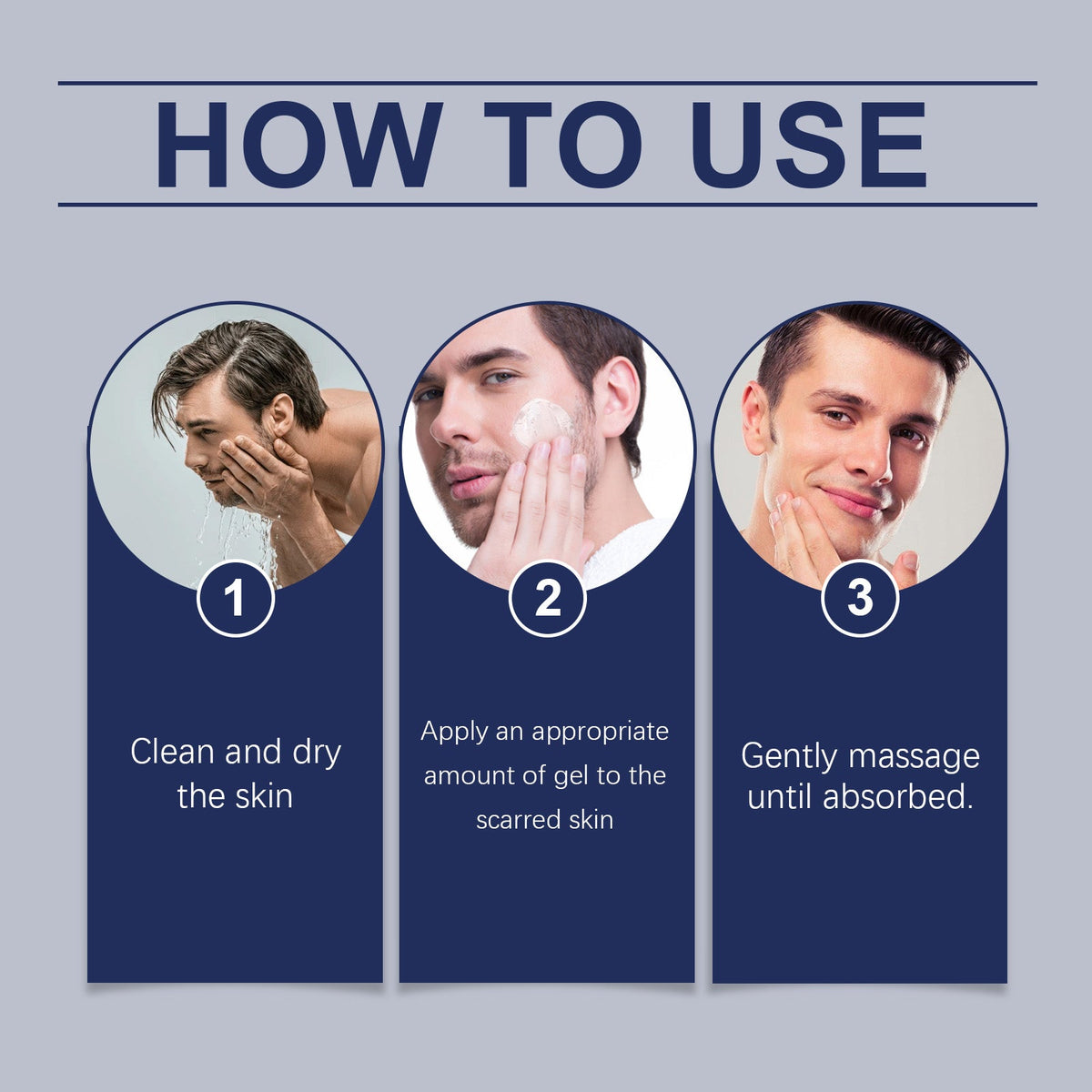 Men's Skin Care Gel Smooth Skin Moisturizing Moisturizing Light Line Nourishing Care Gel