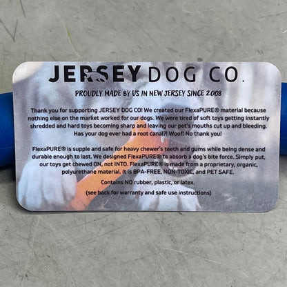 JERSEY DOG CO "Perfect Tug" Dog Chew Toy 24" Blue 800BL