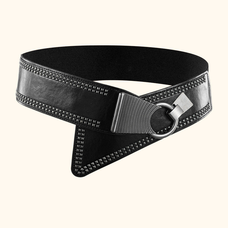 Rivet Belt For Women Fashionable And Versatile Accessory