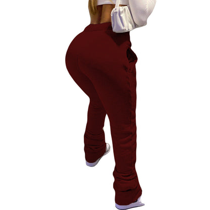 Womens Casual Sporty Drawstring Jogger Pants With Pockets