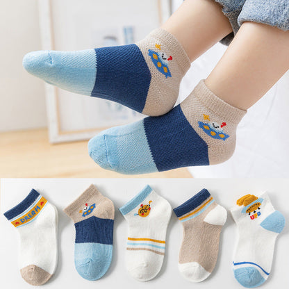 Cartoon Cotton Socks For Small And Medium-sized Children