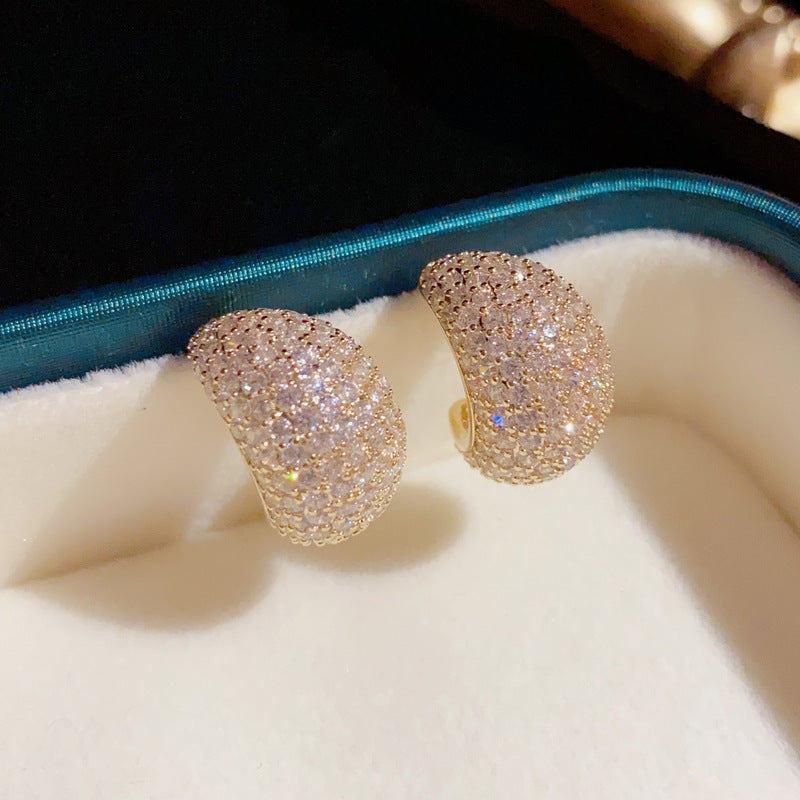 Korean Fashion Water Drop Shape Stud Earrings