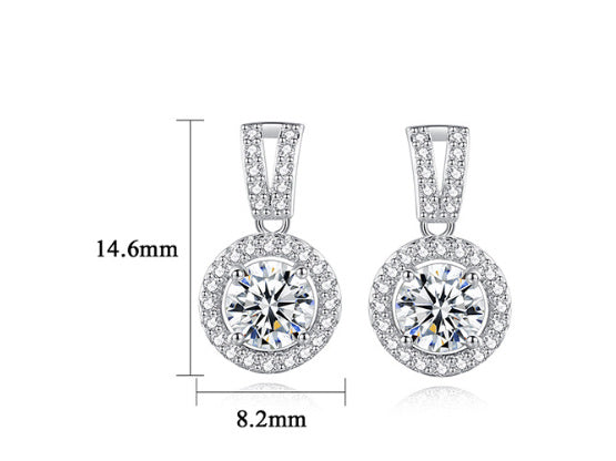 PAG & MAG Moissanite S925 Silver Stud Earrings
