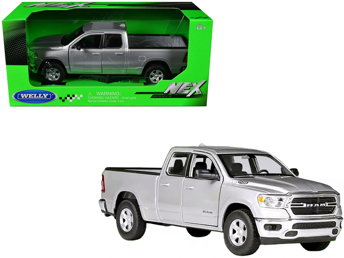 2019 RAM 1500 Pickup Truck Silver Metallic "NEX Models" Series 1/27 Diecast Model Car by Welly
