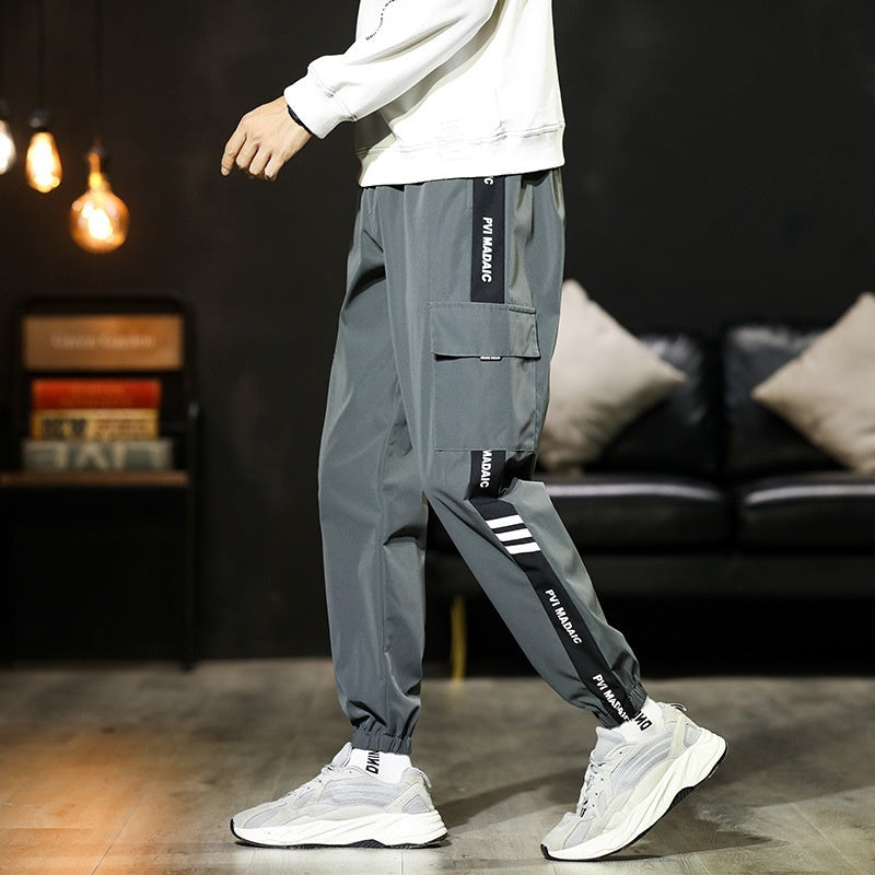 Men's Loose Plus Size Sports Overalls Pants