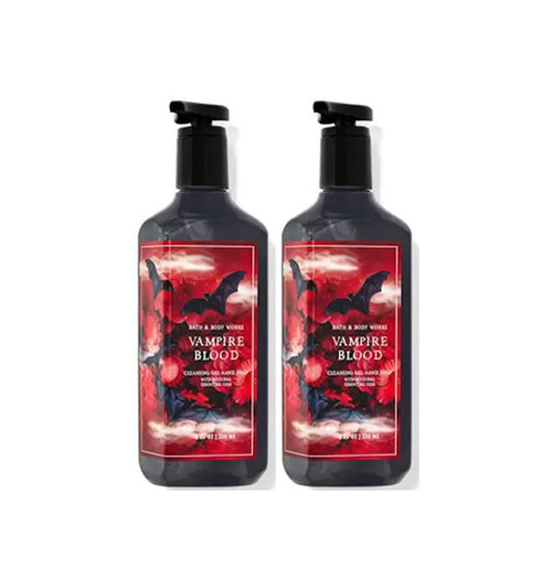 Bath & Body Works Vampire Blood Cleansing Gel Hand Soap 2 Pack 8 oz. (Vampire Blood)
