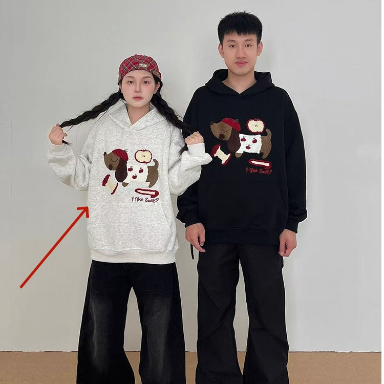 Embroidered Couples Fall Sweatshirts New Style